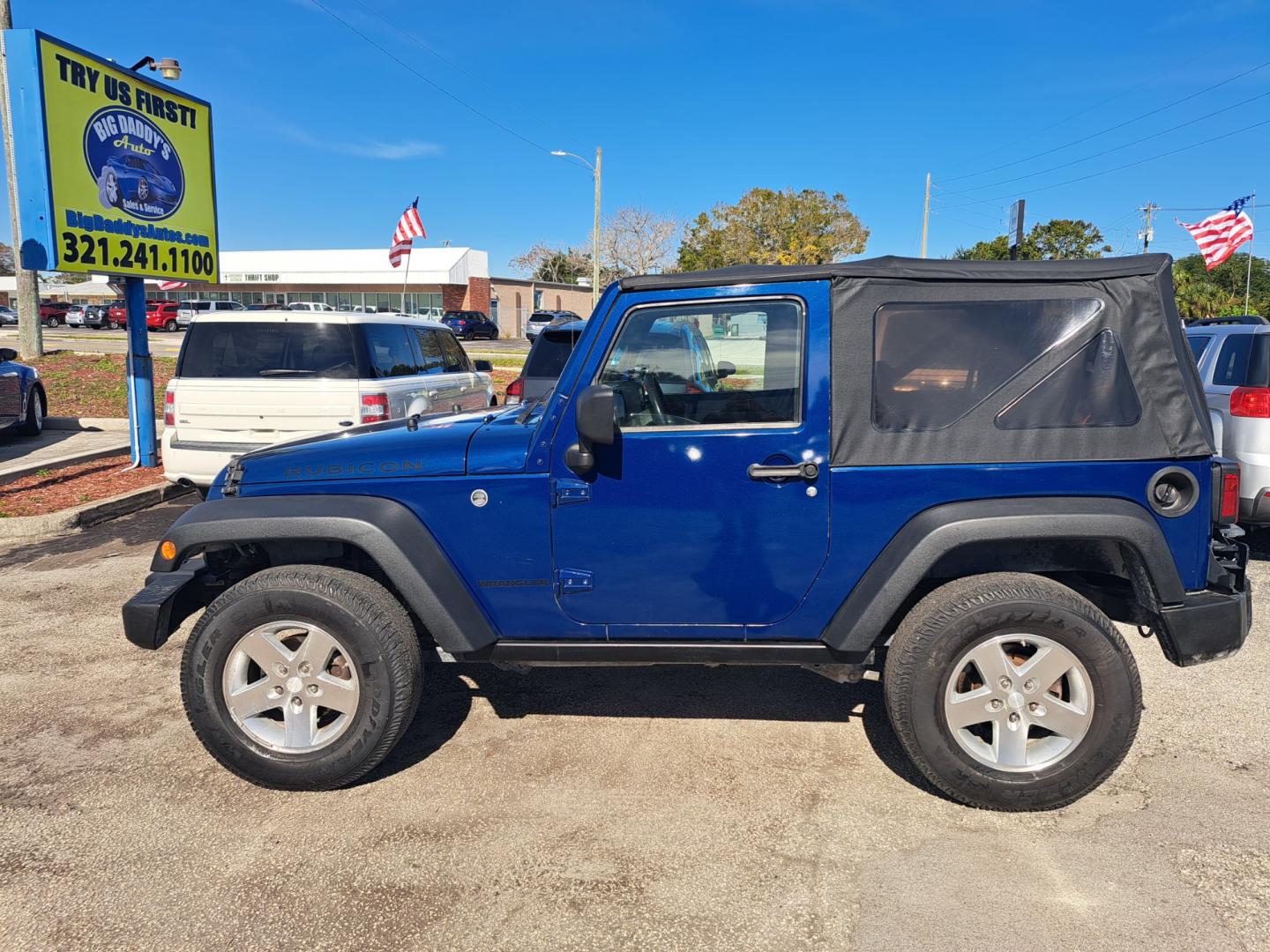 2008 Blue /BLACK Jeep Wrangler Rubicon (1J4GA64118L) with an 3.8L V6 OHV 12V engine, located at 1181 Aurora Rd, Melbourne, FL, 32935, (321) 241-1100, 28.132914, -80.639175 - Photo#0